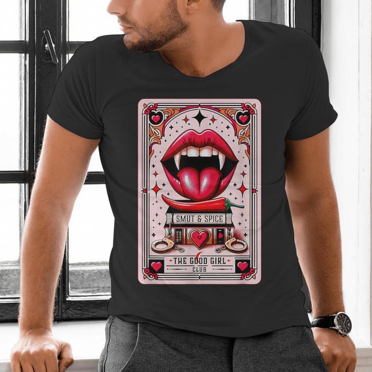 Yes Sir The Good-Girl The Good-Girl Tarot Card Smut Book Men's V-Neck T-Shirt