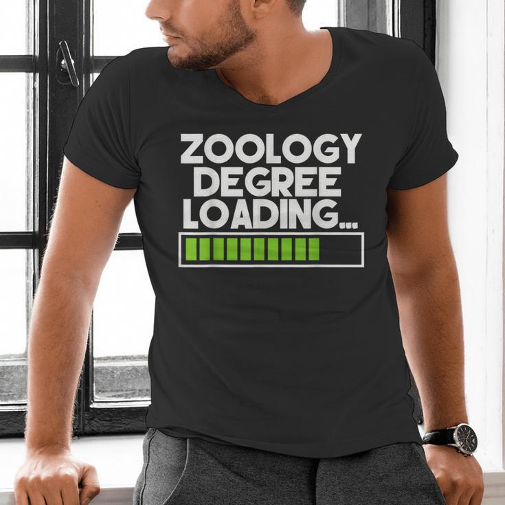 Zoology Degree Loading Zoologist Graduation Student Tee Men's V-Neck T-Shirt