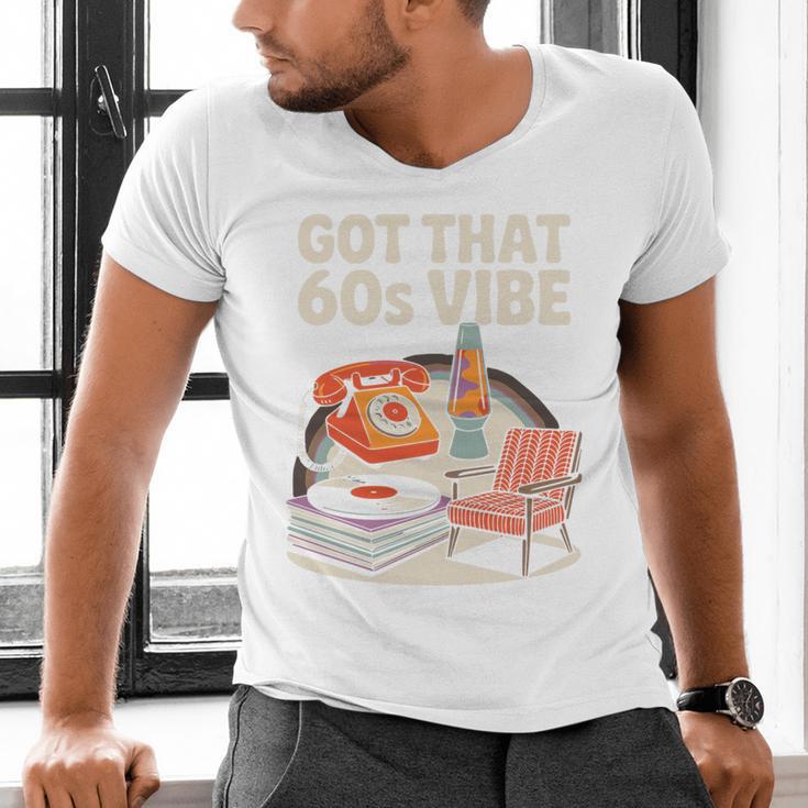 1960s 60s Reunion Nostalgia Memories Music School Grew Up Premium Tri-Blend Men's V-Neck T-Shirt
