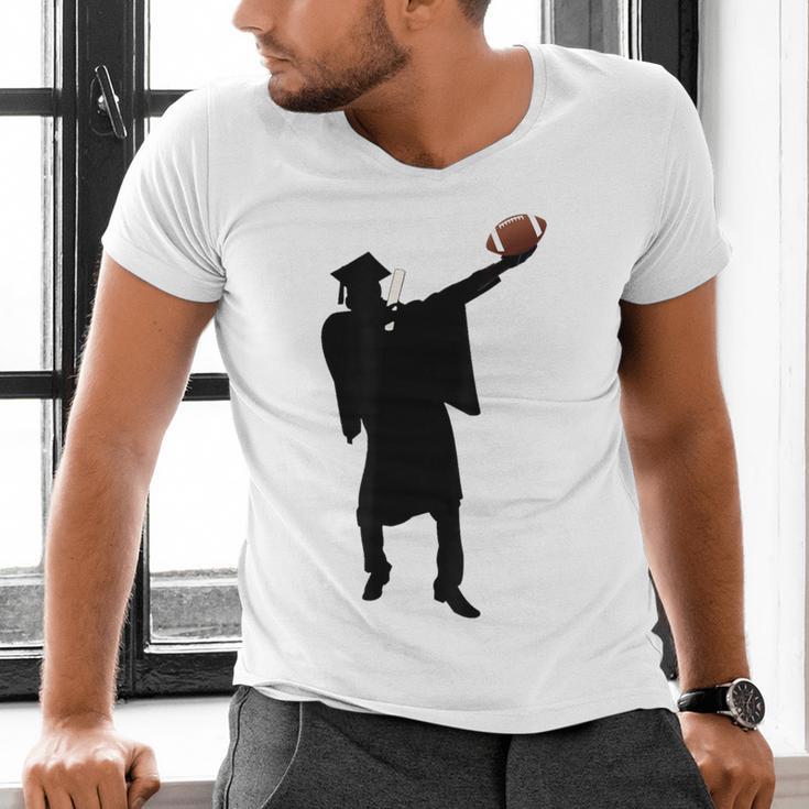 2019 Football Graduation Dab Shirt- Dabbing Graduate Men's V-Neck T-Shirt