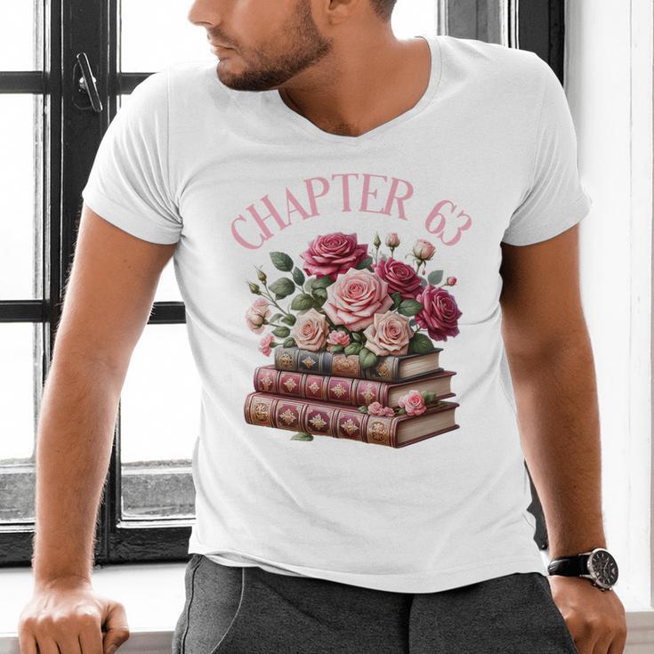 63rd Birthday Chapter 63 Birthday Shirt Women Book Lover Premium Men's V-Neck T-Shirt 63rd Birthday Chapter 63 Birthday Shirt Women Book Lover Premium Men's V-Neck T-Shirt