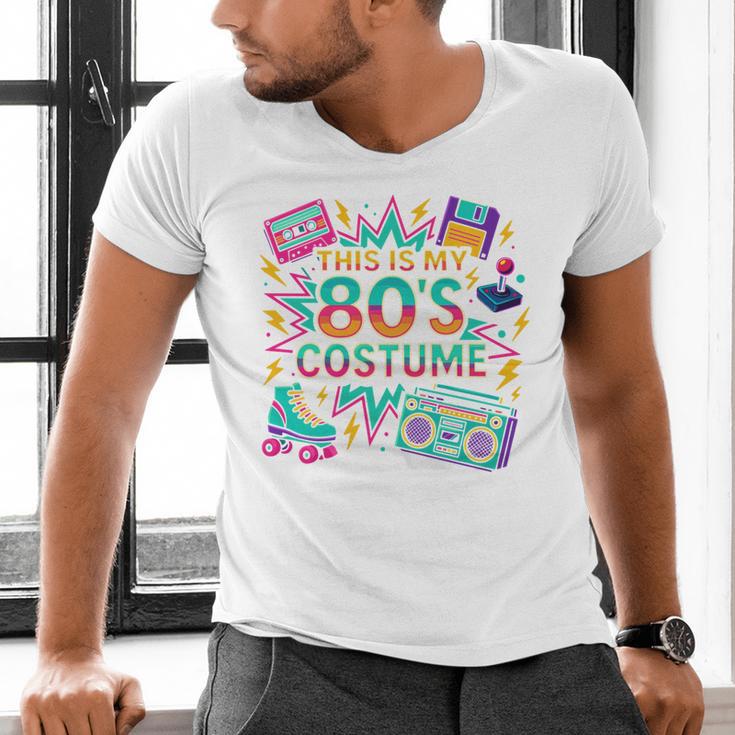 This Is My 80’s Costume Retro Nostalgia Men's V-Neck T-Shirt