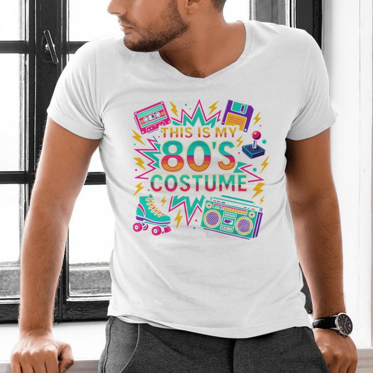 This Is My 80’s Costume Retro Nostalgia Premium Men's V-Neck T-Shirt