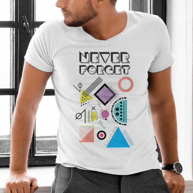 80s Nostalgia Never Forget Men's V-Neck T-Shirt