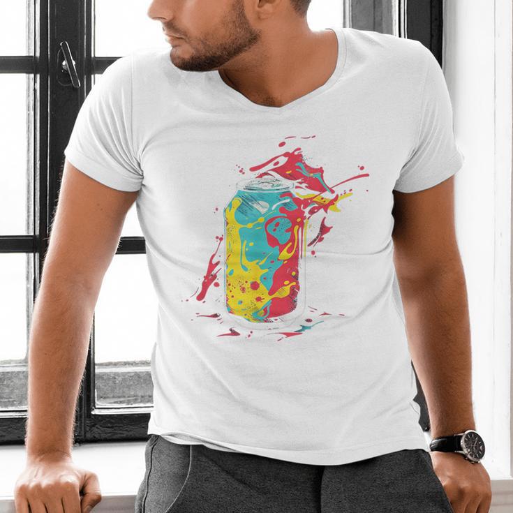 80s Nostalgia Soda Can Men's V-Neck T-Shirt