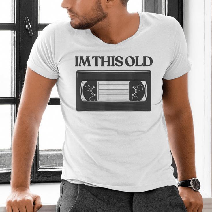 80s VHS Video Cassette Nostalgia Men's V-Neck T-Shirt