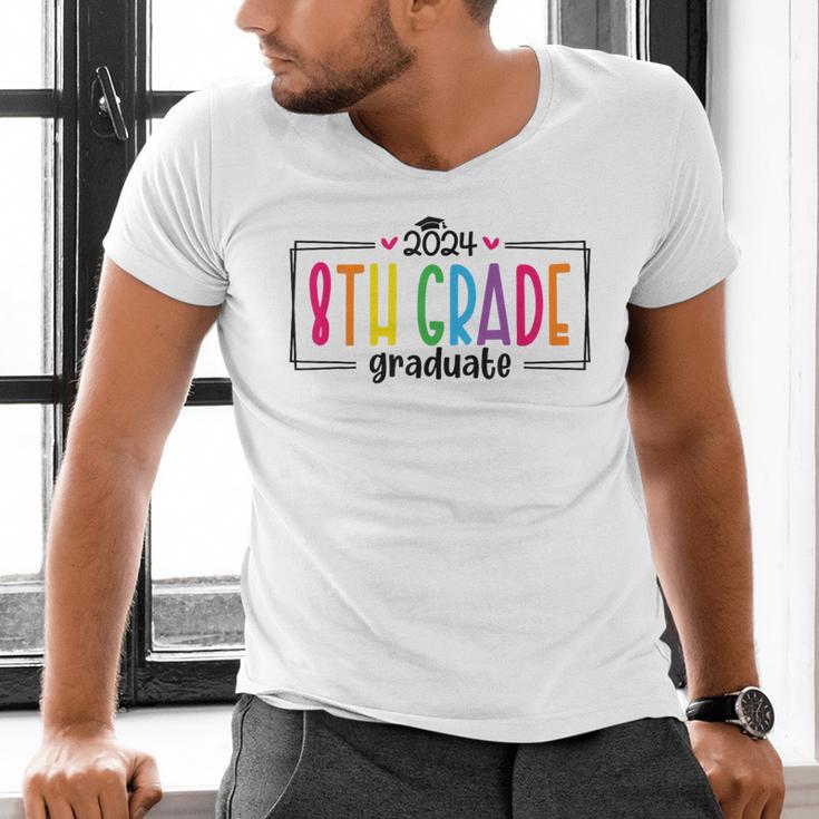 8th Eighth Grade Graduation 2025 Graduate Last Day Of School Men's V-Neck T-Shirt