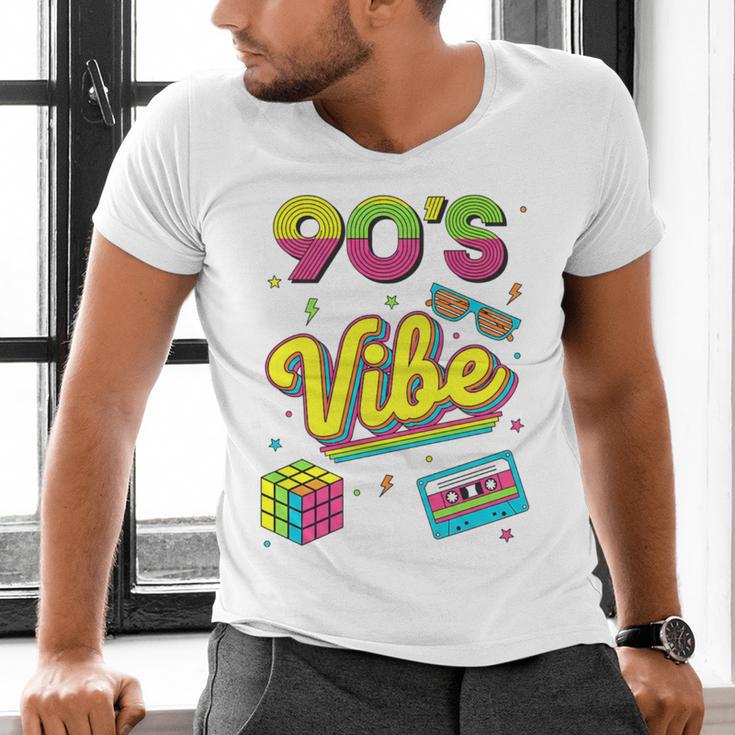 90s Nostalgia Retro Apparel 90'S Vibe Retro Premium Tri-Blend Men's V-Neck T-Shirt 90s Nostalgia Retro Apparel 90'S Vibe Retro Premium Tri-Blend Men's V-Neck T-Shirt
