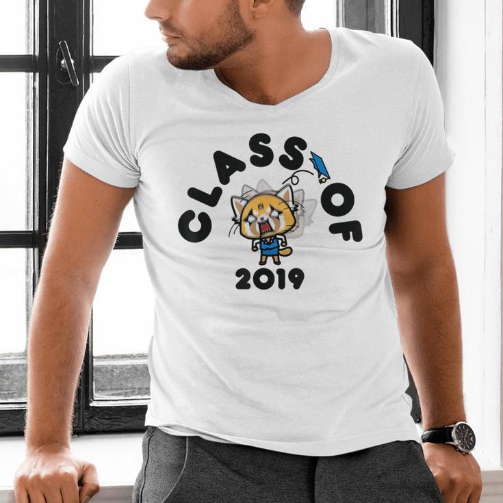 Aggretsuko Class Of 2019 Graduation Seniors Graduate Men's V-Neck T-Shirt