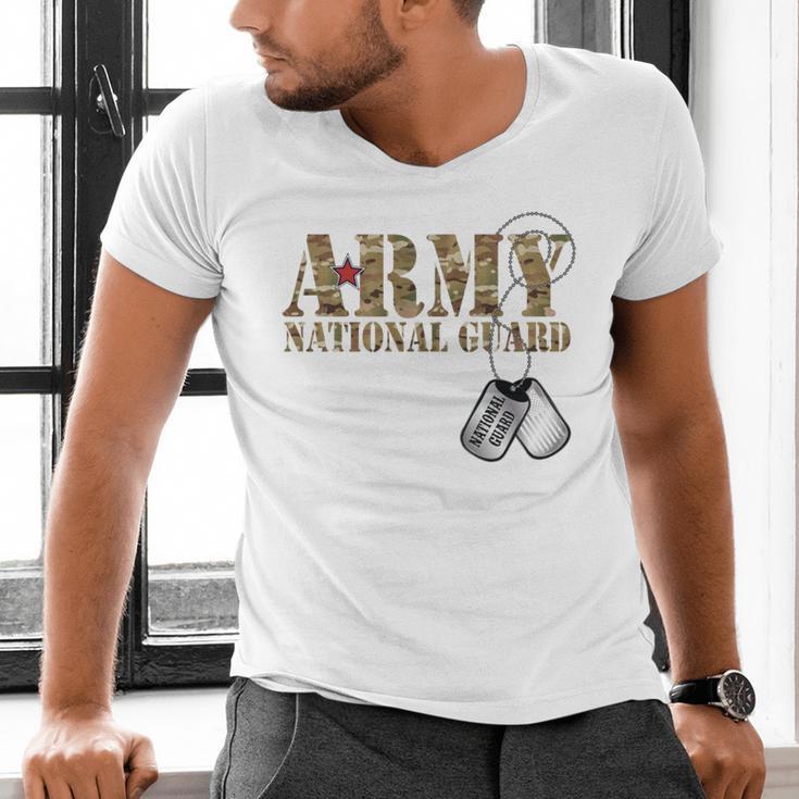 Army National Guard Mom Army National Guard Graduation Mom Men's V-Neck T-Shirt