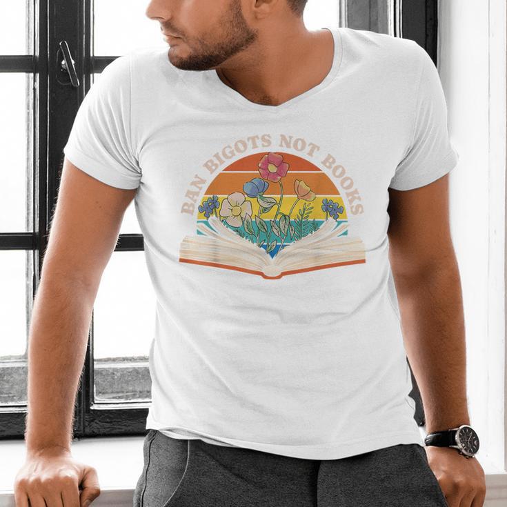 Ban Bigots Not Books Men's V-Neck T-Shirt