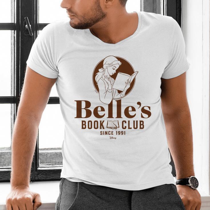 Beauty & The Beast Belle's Book Club Men's V-Neck T-Shirt Beauty & The Beast Belle's Book Club Men's V-Neck T-Shirt