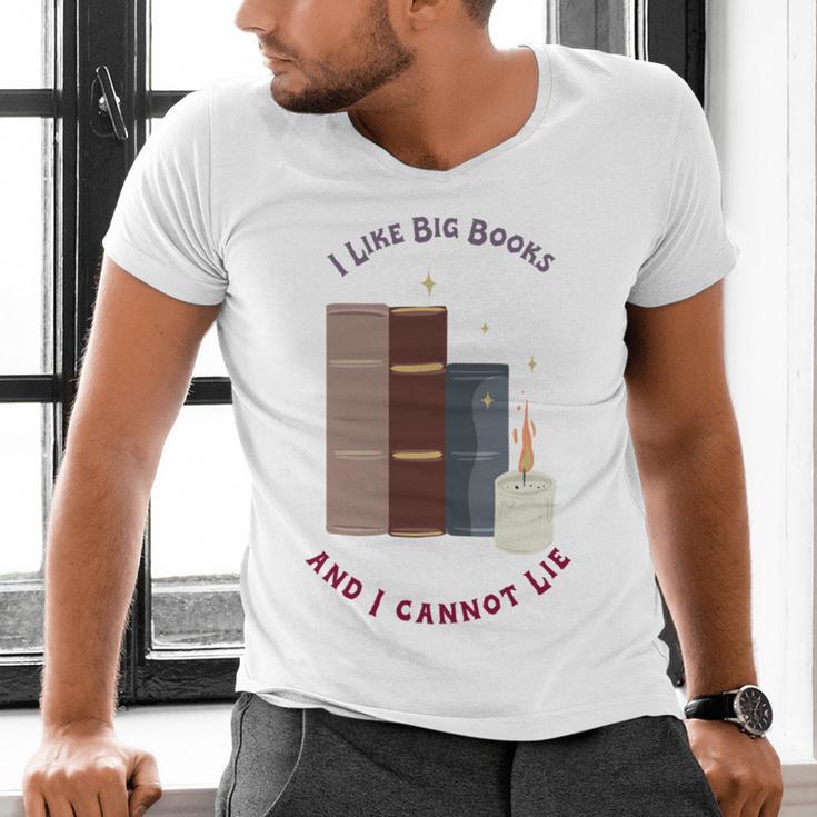 I Like Big Books Bookworm Tee Men's V-Neck T-Shirt