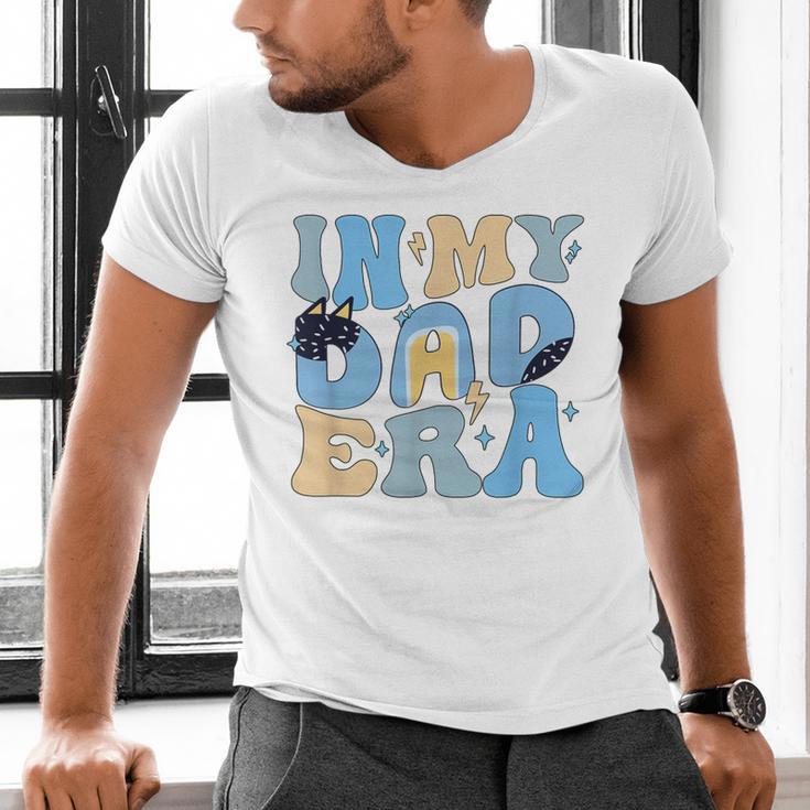 In My Blue Dad Era Cool Dad Father's Day Men's V-Neck T-Shirt