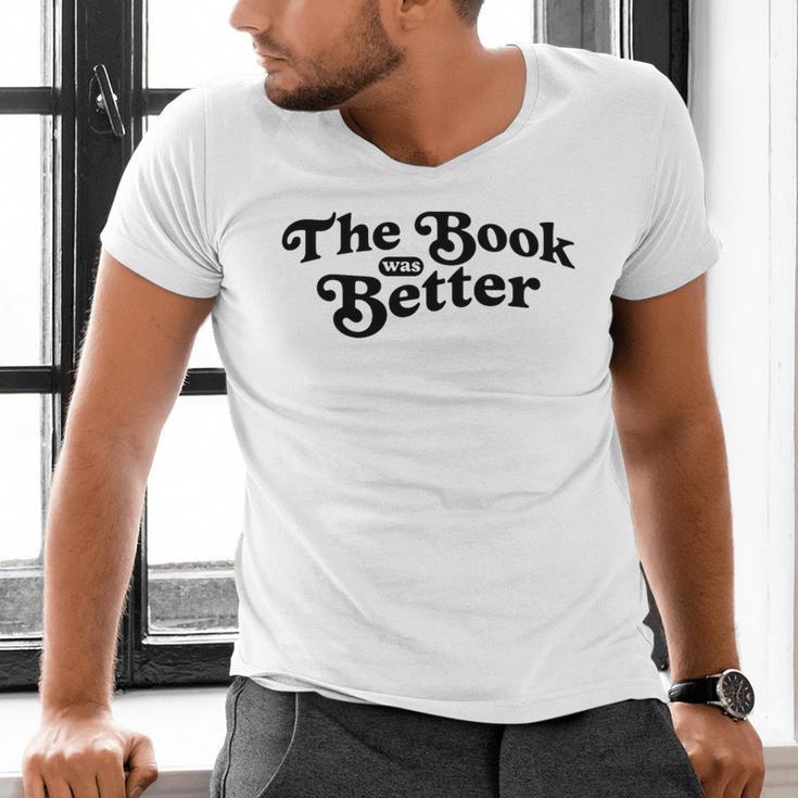 The Book Was Better Book Lover Reading Premium Tri-Blend Men's V-Neck T-Shirt
