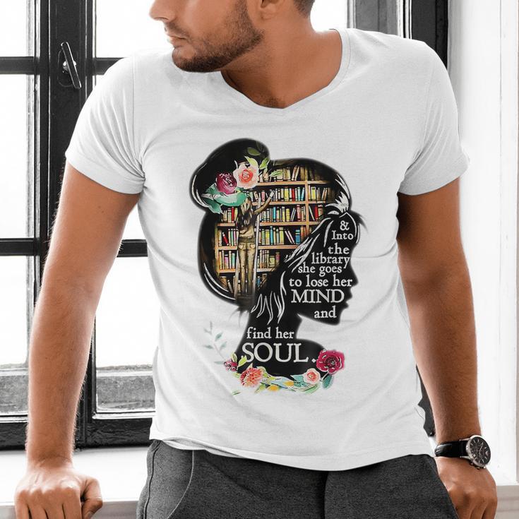 Book Reading Bookworm Book Lover Women Kids Girls Men's V-Neck T-Shirt