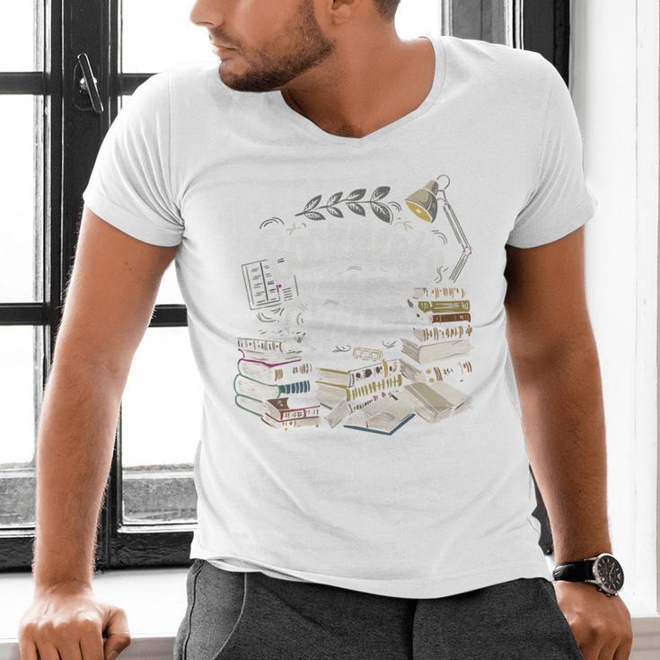 Bookmarks Are For Quitters Book Lovers Reading Men's V-Neck T-Shirt