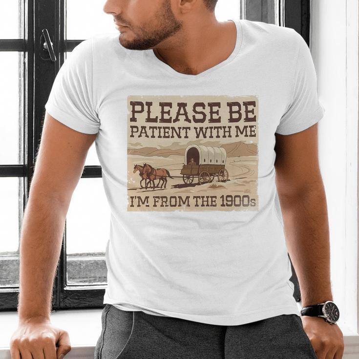 Boomer Millennial Please Be Patient I'm From The 1900s Premium Men's V-Neck T-Shirt