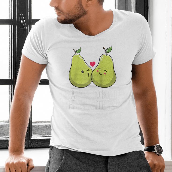 Do Boring Things With You Introvert Couples Antisocial Raglan Baseball Tee Men's V-Neck T-Shirt