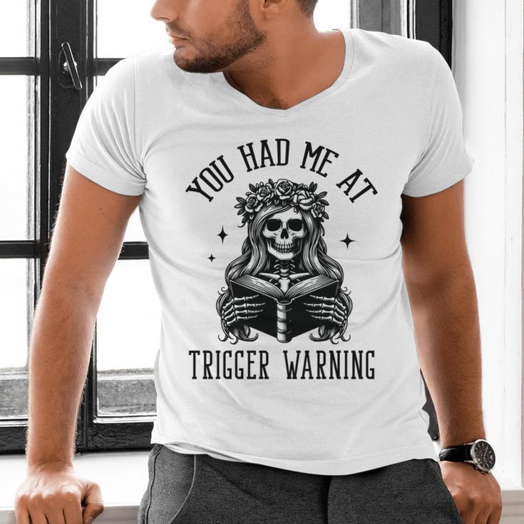 Buy Me Books And Tell Me To STFUATTDLAGG Outfits Spicy Smutty Book Reader You Had Me At Trigger Warning Men's V-Neck T-Shirt Buy Me Books And Tell Me To STFUATTDLAGG Outfits Spicy Smutty Book Reader You Had Me At Trigger Warning Men's V-Neck T-Shirt
