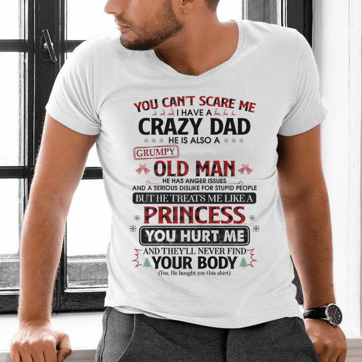 You Can’t Scare Me I Have A Crazy Dad Men's V-Neck T-Shirt