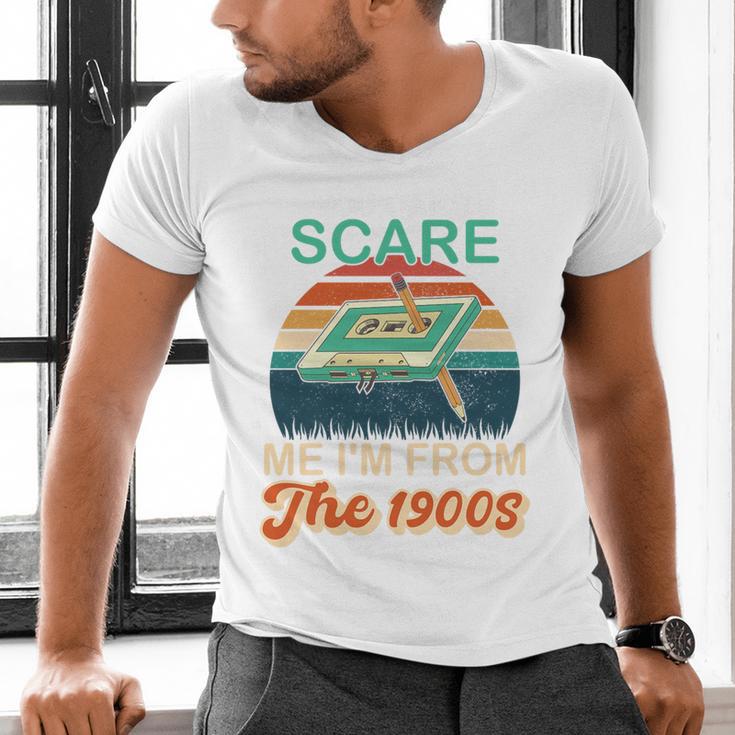 You Can't Scare Me I'm From The 1900s Retro Vintage Premium Tri-Blend Men's V-Neck T-Shirt