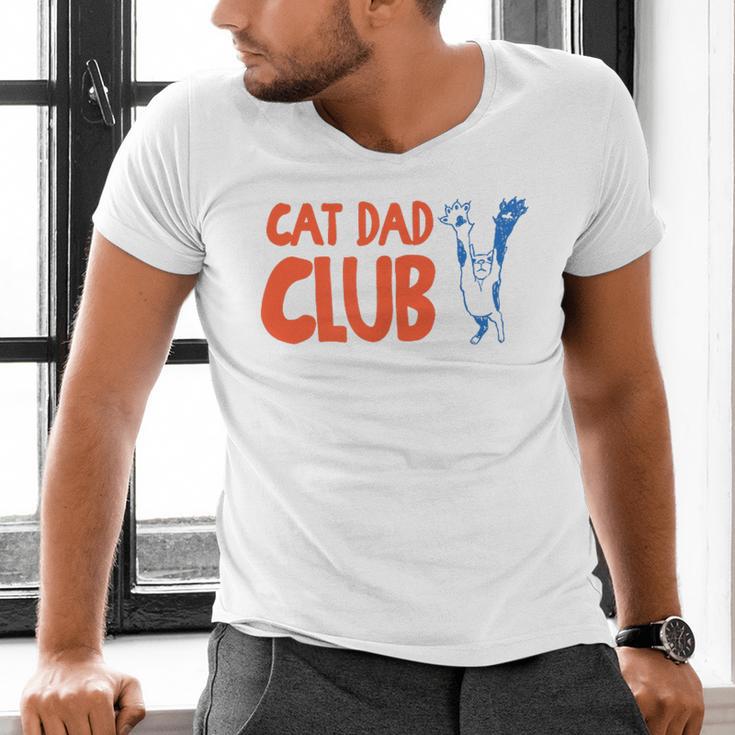 Cat Dad Club Life Is Better With Cats Father's Day 2 Sided Men's V-Neck T-Shirt