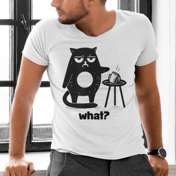 Cat What Humor Introvert Anti-Social Men's V-Neck T-Shirt Cat What Humor Introvert Anti-Social Men's V-Neck T-Shirt