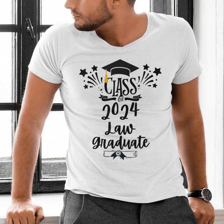 Class Of 2024 Law Graduation 2024 JD Degree Law Graduate Men's V-Neck T-Shirt