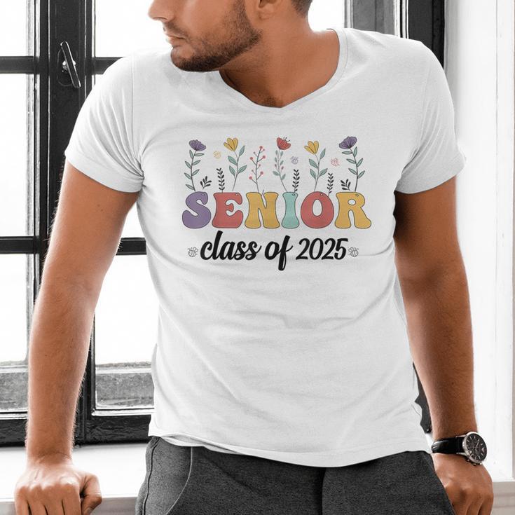 Class Of 2025 Senior 25 High School Graduation Men's V-Neck T-Shirt