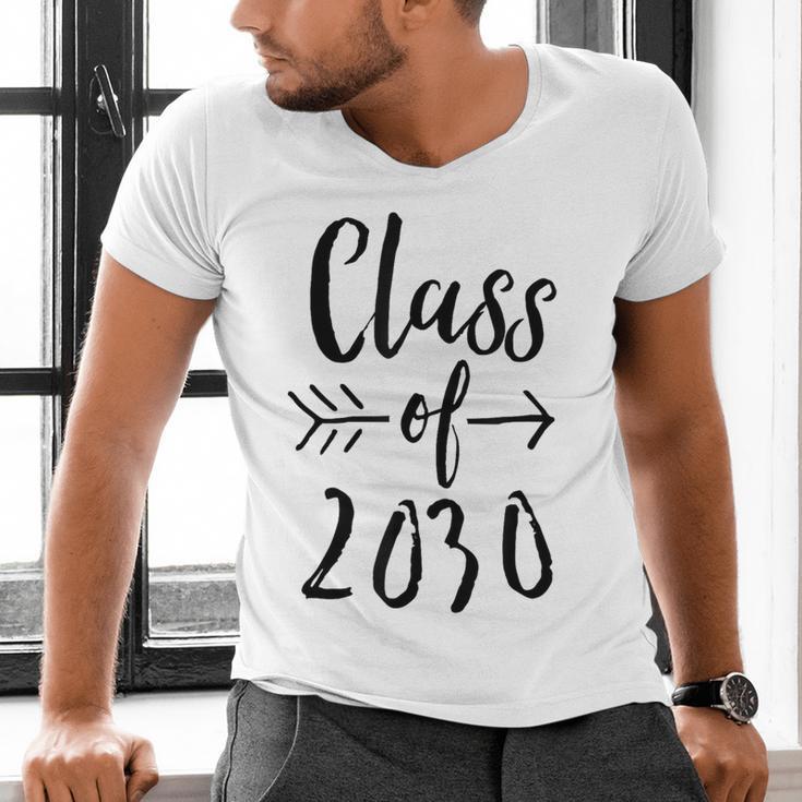 Class Of 2030 Graduation Kindergarten Seniors Men's V-Neck T-Shirt