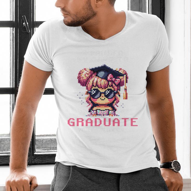 Classic I'm From The 1900s Retro Games Graduating Girl Premium Men's V-Neck T-Shirt Classic I'm From The 1900s Retro Games Graduating Girl Premium Men's V-Neck T-Shirt
