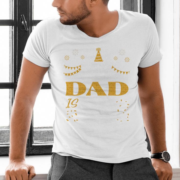 My Dad Is 90 90th Birthday 1935 90 Years Old Father Daddy Premium Tri-Blend Men's V-Neck T-Shirt