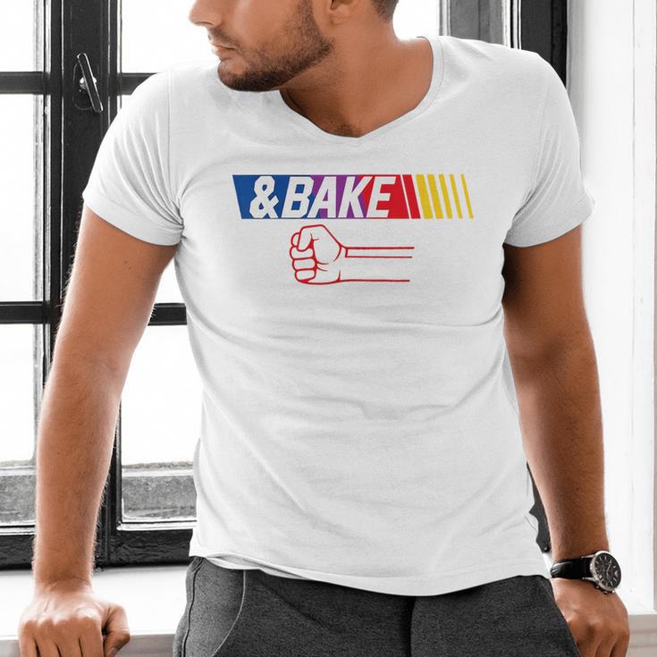 Dad Kid Matching Shake And Bake Bake Men's V-Neck T-Shirt