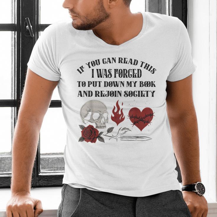 Dark Romance Bookish Merch Put My Book Down Spicy Book Women Men's V-Neck T-Shirt