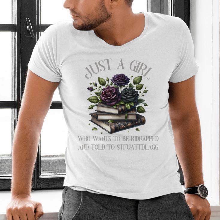 Dark Romance Women Smutt Book Lover Merch STFUATTDLAGG Good Men's V-Neck T-Shirt
