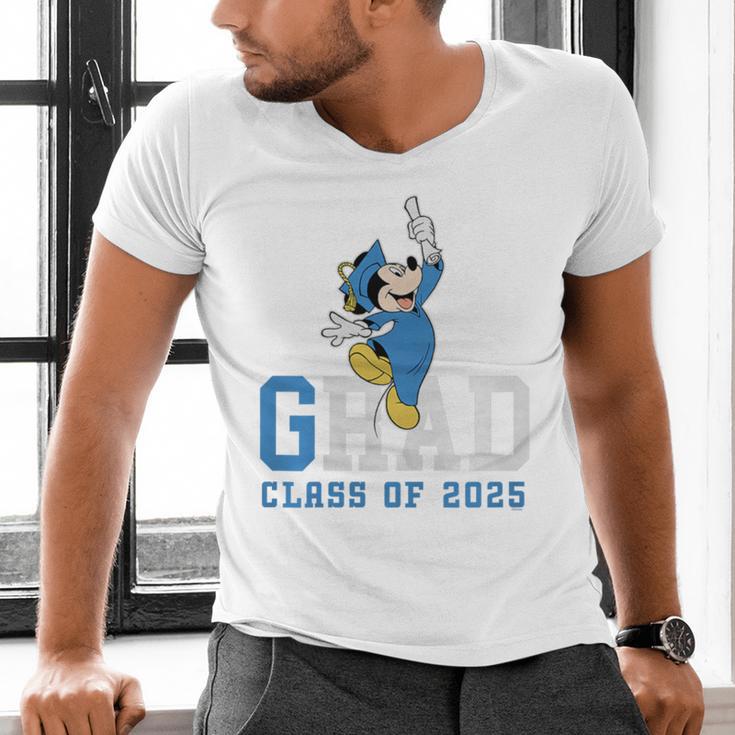 Disney Mickey Mouse 2025 Graduation Class Of '25 Rad Grad Premium Tri-Blend Men's V-Neck T-Shirt