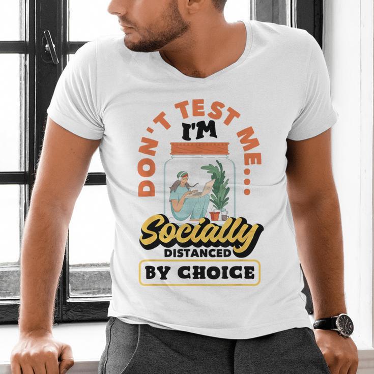 Don't Test Me Introvert's Men's V-Neck T-Shirt Don't Test Me Introvert's Men's V-Neck T-Shirt