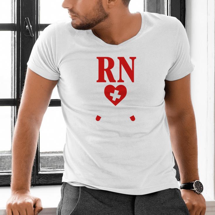 Earned It For Nurse Graduation Or RN LPN Nursing School Grad Men's V-Neck T-Shirt