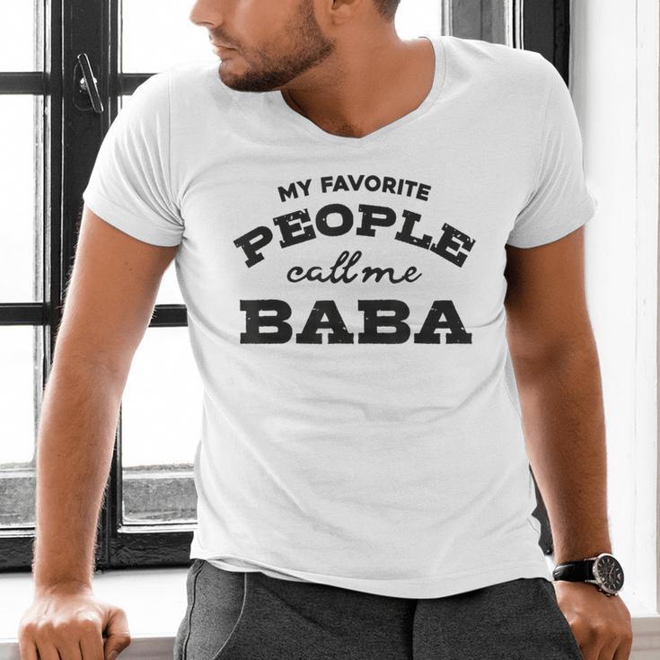 My Favorite People Call Me Baba And Cute Dad T-Shirt Men's V-Neck T-Shirt