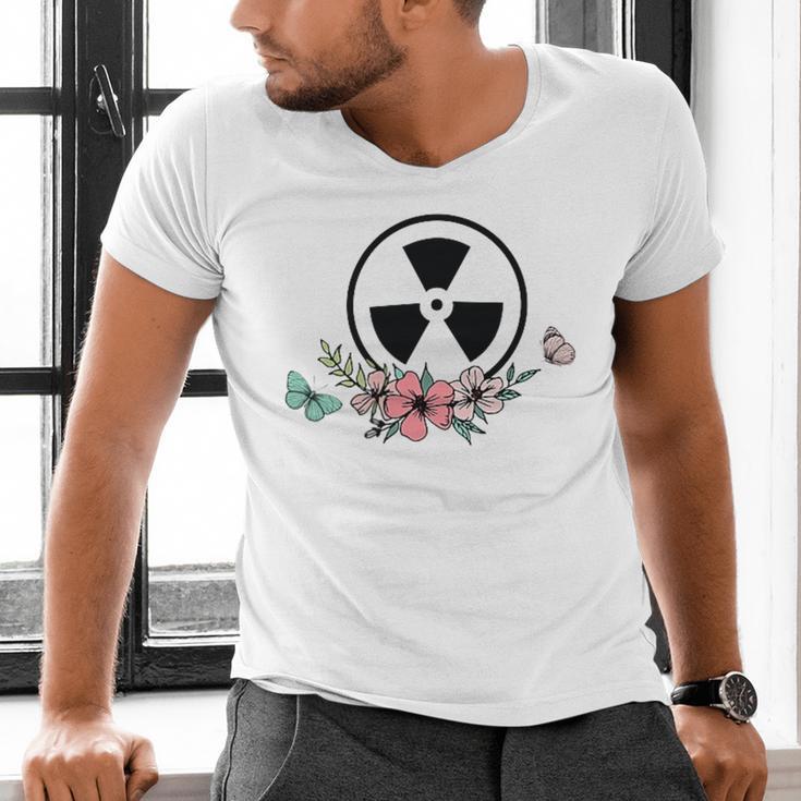 Floral Rad Tech Radiology Graduation X-Ray Tech Men's V-Neck T-Shirt