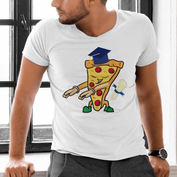 Flossing Pizza Dairy OIT For Dairy OIT Graduation Men's V-Neck T-Shirt