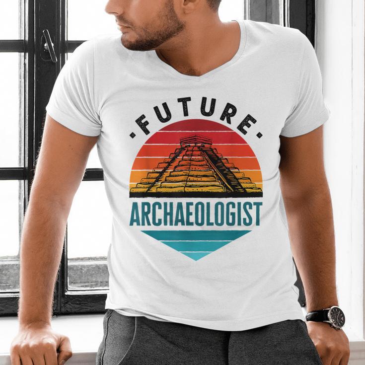 Future Archaeologist Pyramid Archaeology Student Graduation Men's V-Neck T-Shirt
