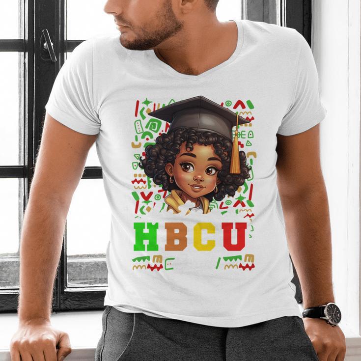 Future HBCU Grad Girl Kids Graduation HBCU College Men's V-Neck T-Shirt