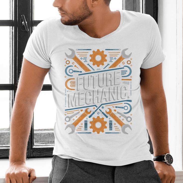 Future Mechanic Graduation School Kids Toddler Women Men Gag Men's V-Neck T-Shirt