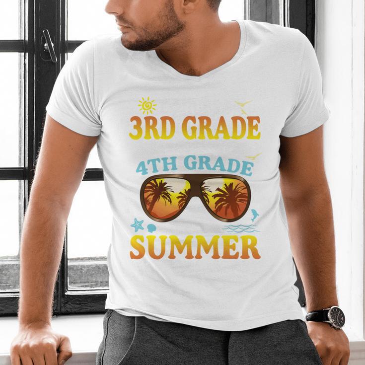 Goodbye 3rd Grade Graduation To 4th Grade First Summer Beach Men's V-Neck T-Shirt