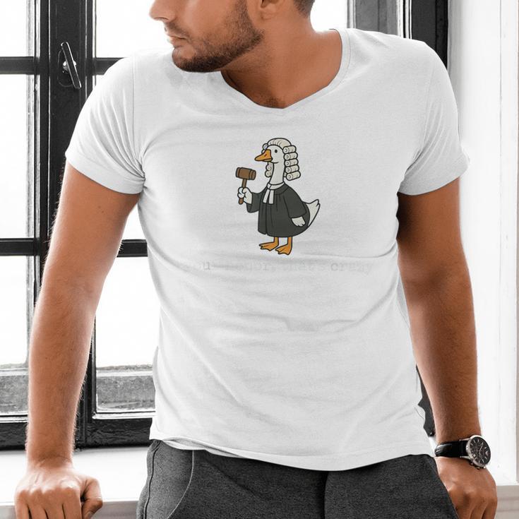 Goose Silly Lawyer Law School Graduation Future Lawyer Men's V-Neck T-Shirt