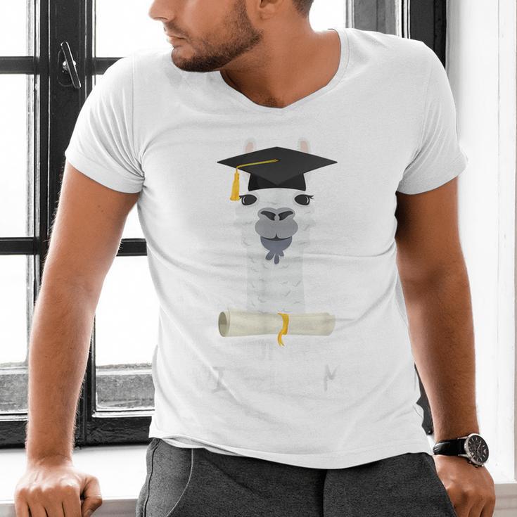 Graduation For Him & Her Got My Dip-Llama Men's V-Neck T-Shirt