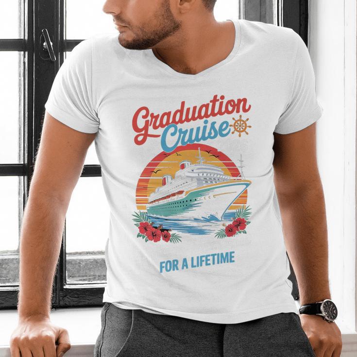 Graduation Cruise Trip Class Of 2026 Senior Summer Vacation Premium Men's V-Neck T-Shirt