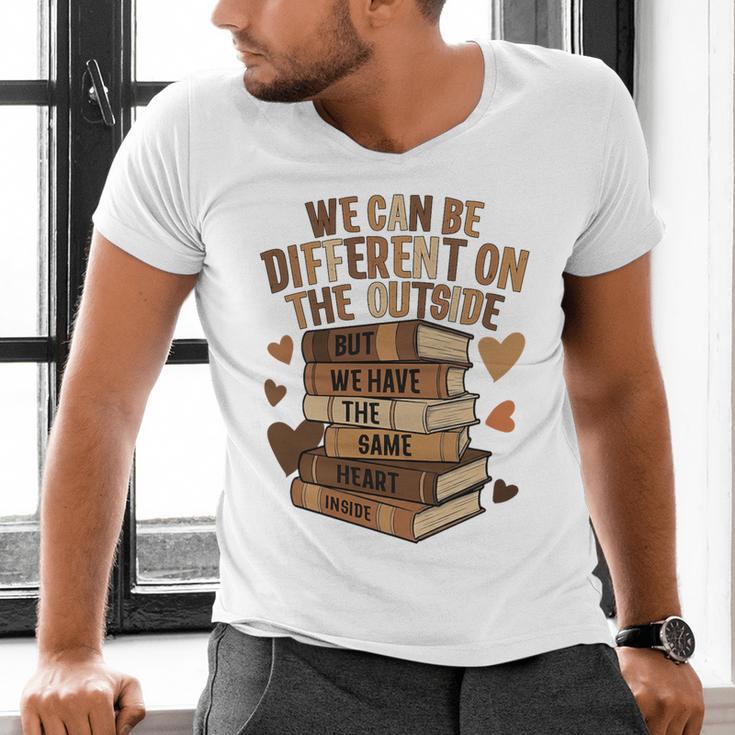 We Have The Same Heart History Month Book Lover Women Premium Tri-Blend Men's V-Neck T-Shirt We Have The Same Heart History Month Book Lover Women Premium Tri-Blend Men's V-Neck T-Shirt